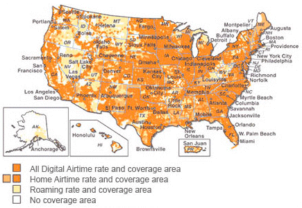 Exit Mobile Coverage Map